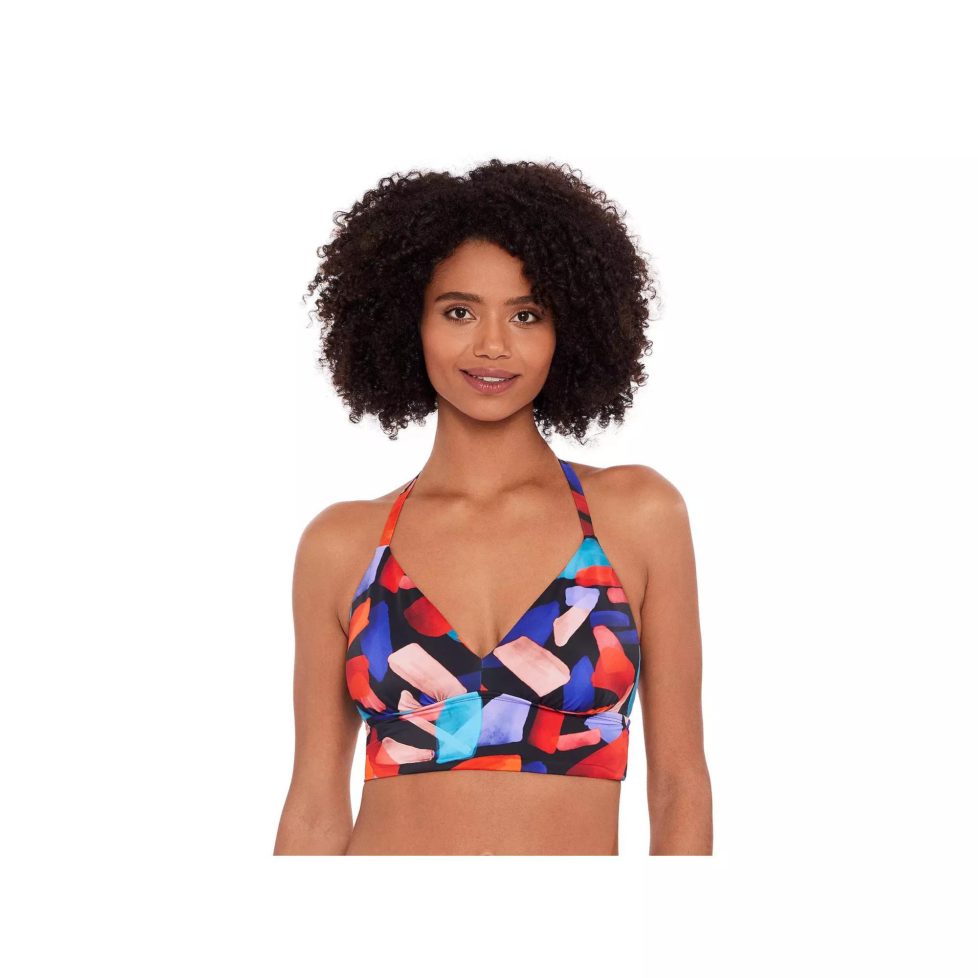 Women's Eco Beach Long Line Bralette Swim Top, Size: Large, Swell Skin Product Image