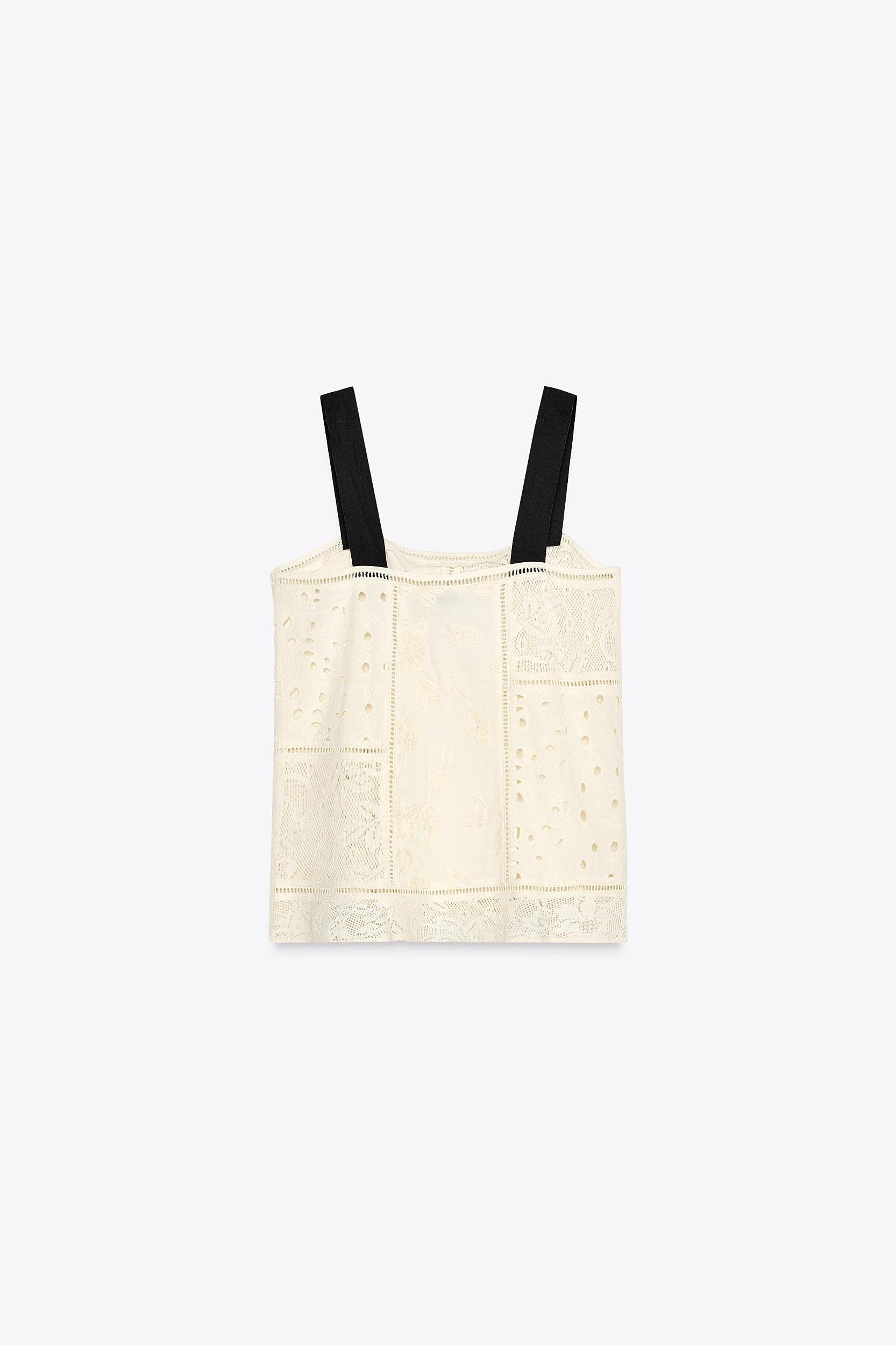 ZW COLLECTION PATCHWORK EMBROIDERED TOP Product Image