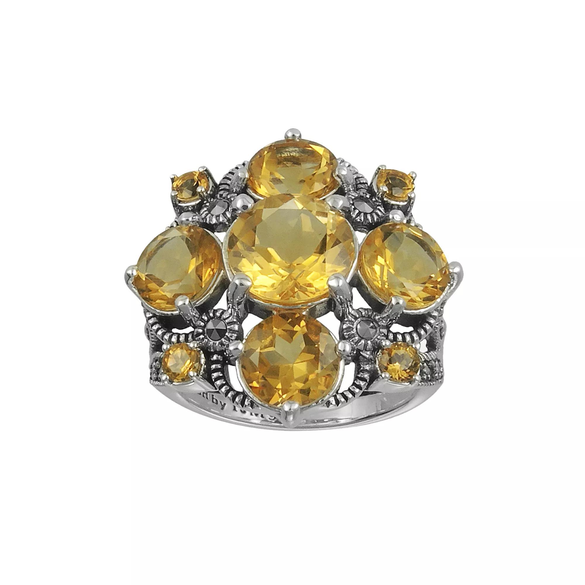 Lavish by TJM Sterling Silver Citrine Ring, Women's, Size: 9, Orange Product Image