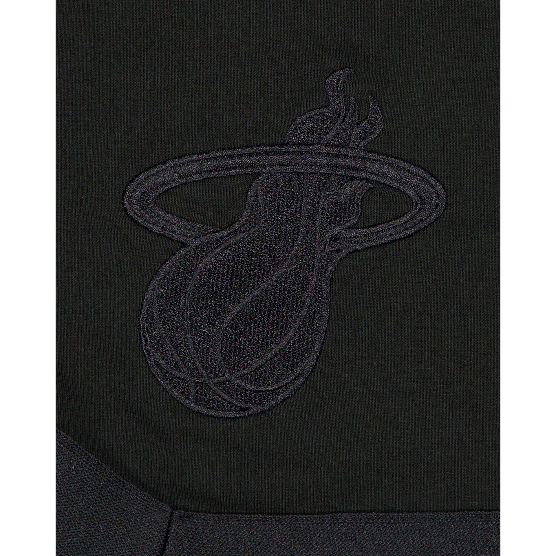 Miami Heat Black on Black Logo Select Shorts Male Product Image
