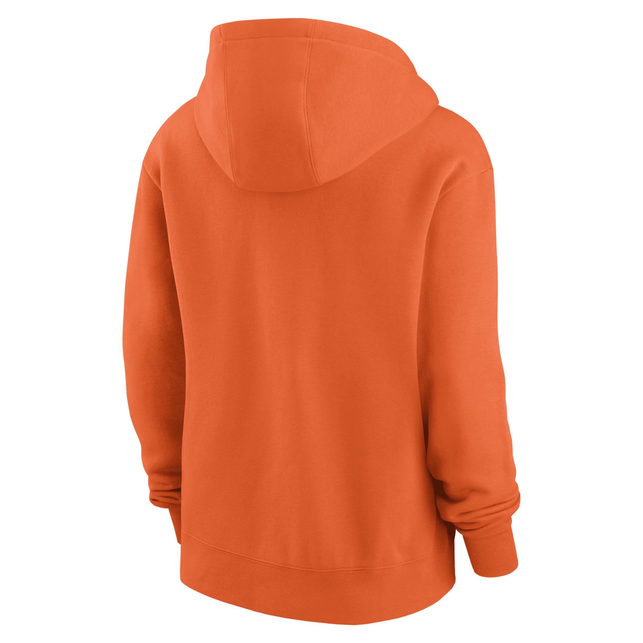Women's Nike Orange Cleveland Browns Club Fleece Pullover Hoodie, Size: Large Product Image