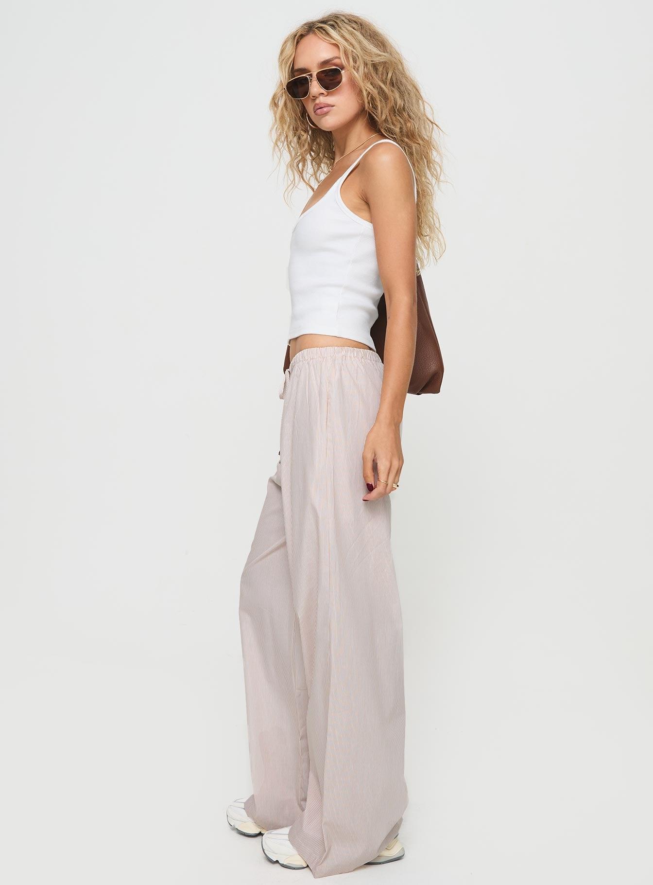 Ogilvie Pants Beige Stripe Product Image