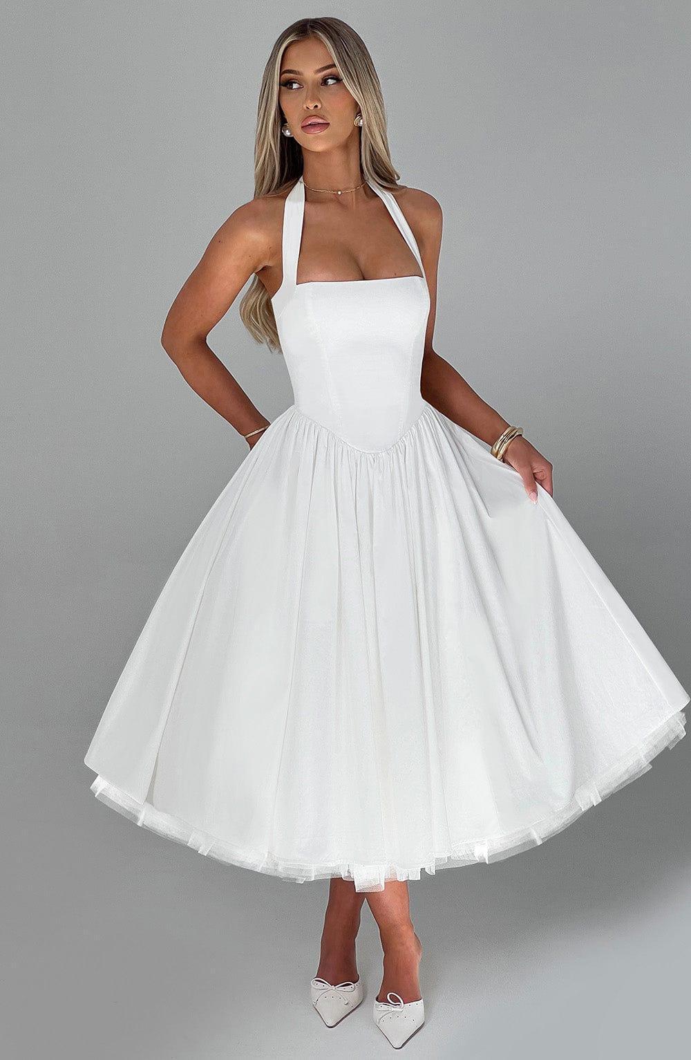 Cressida Midi Dress - Ivory Product Image