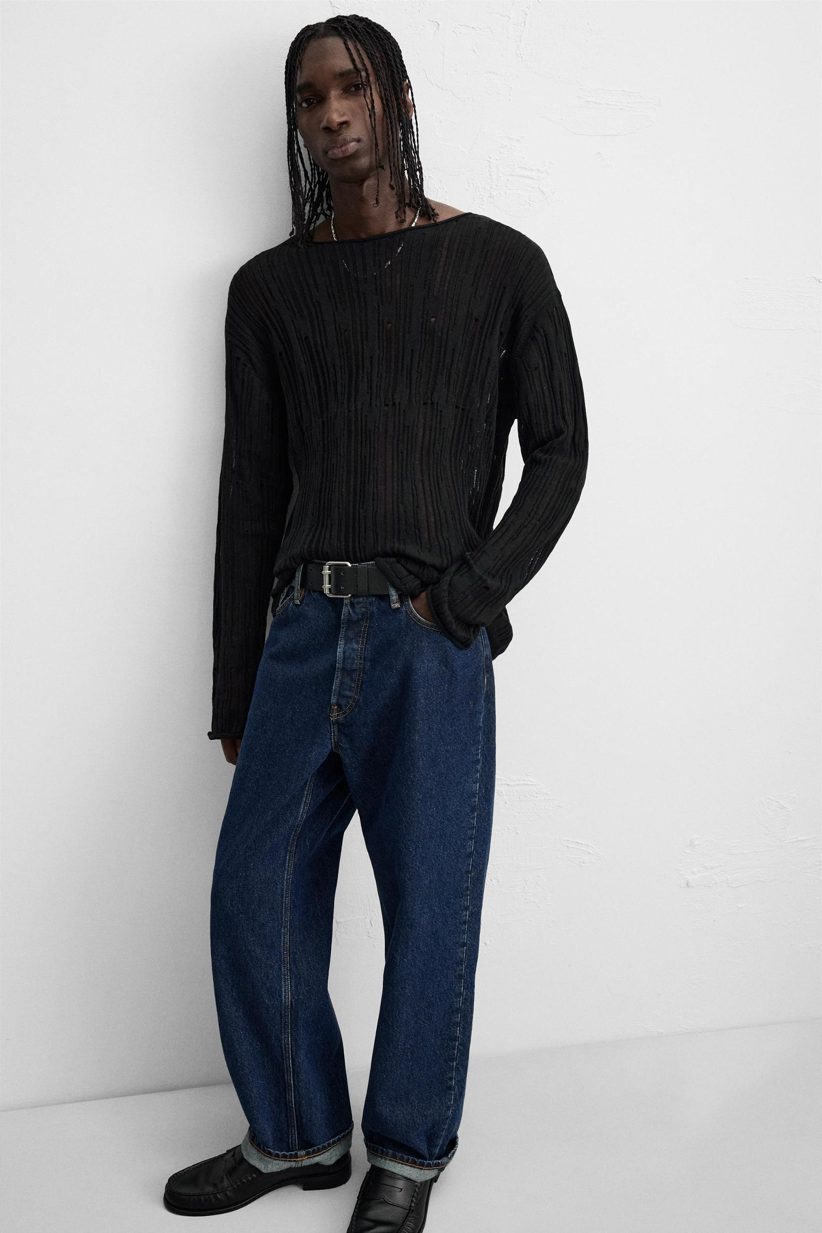 DROP STITCH TEXTURED SWEATER Product Image