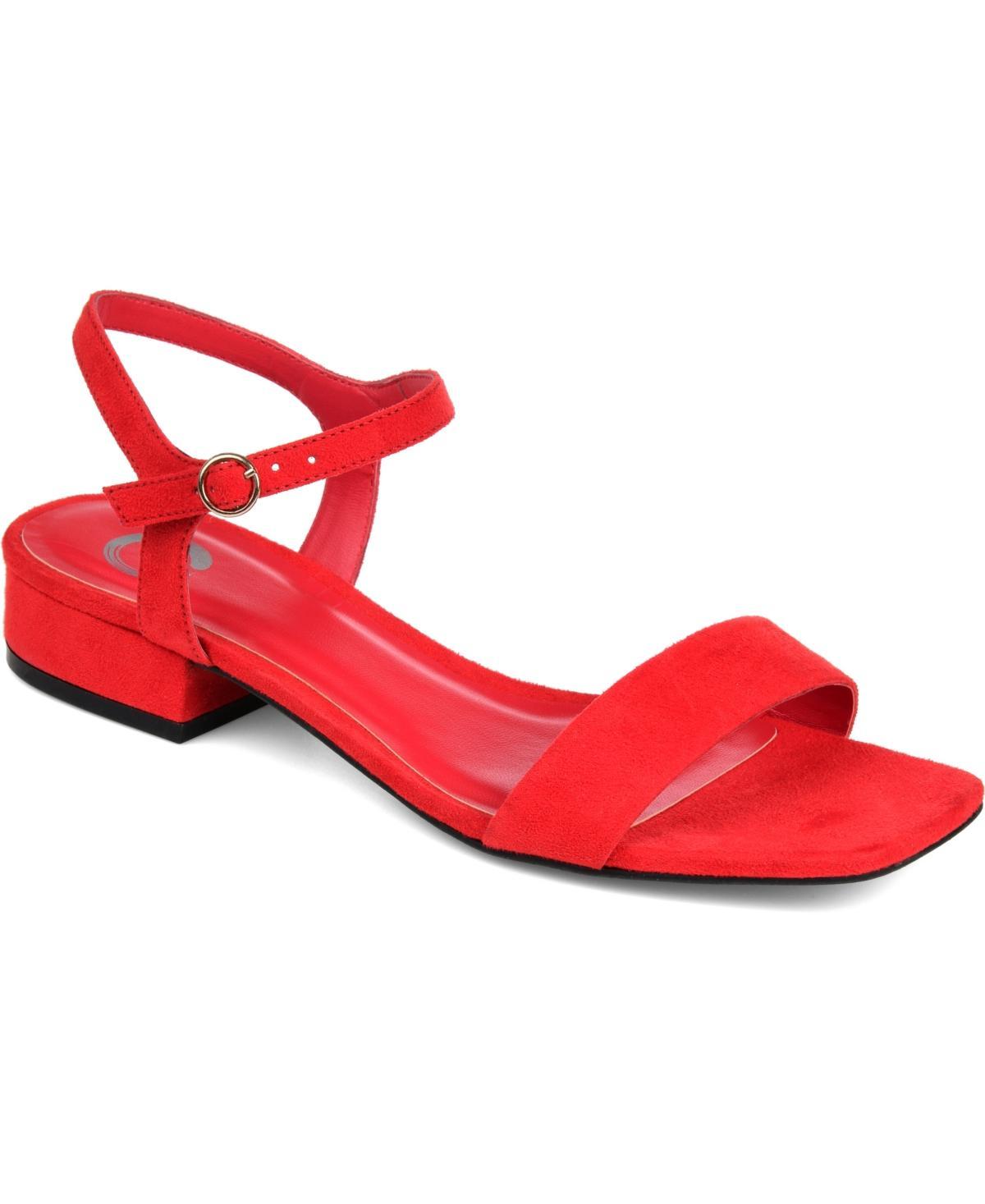 Journee Beyla Women's Block Heel Sandals, Size: 6.5, Gray Product Image