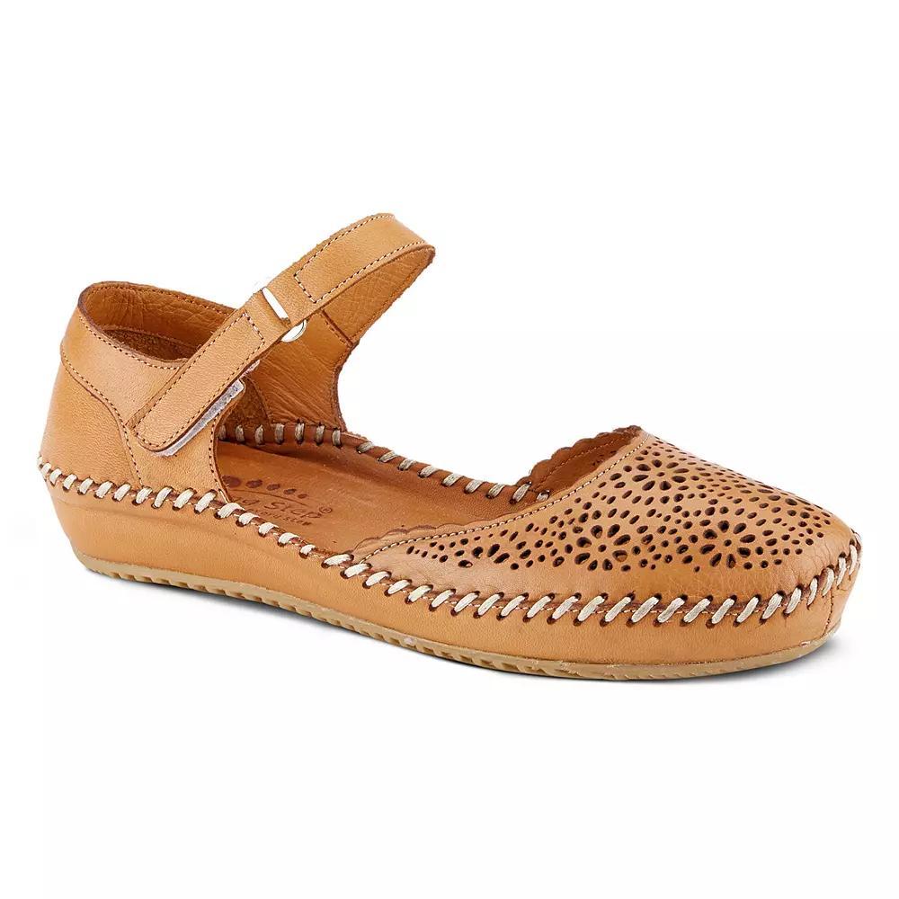 Spring Step Wallania Women's Leather Mary Jane Shoes, Size: 38, Camel Product Image