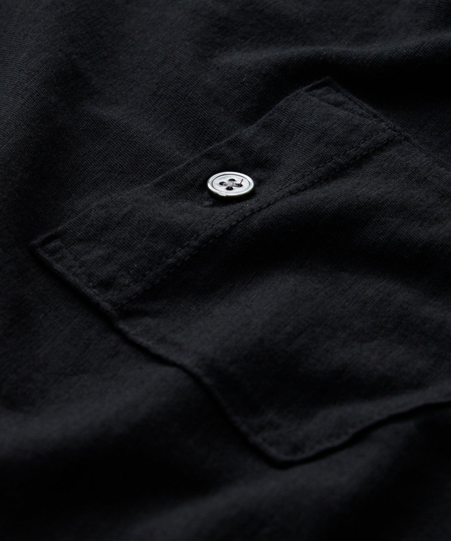 Made in L.A. Homespun Slub Pocket Tee in Black Product Image