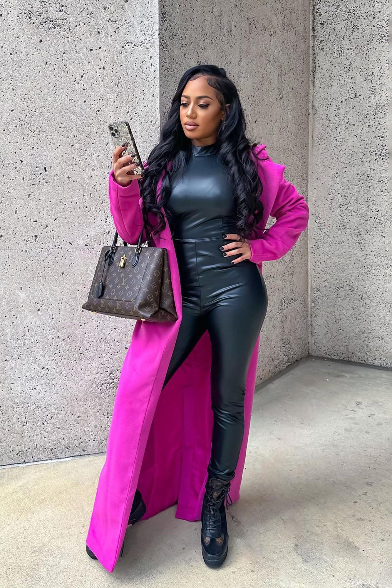 Soho Chic Coat - Pink Product Image