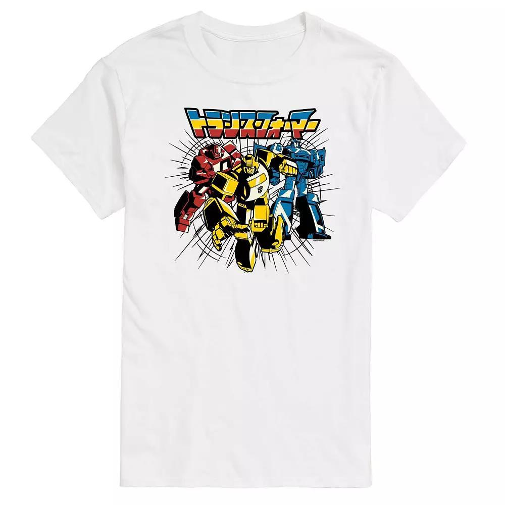 Mens Transformers Transformers Noir Group Graphic Tee Grey Gray Product Image