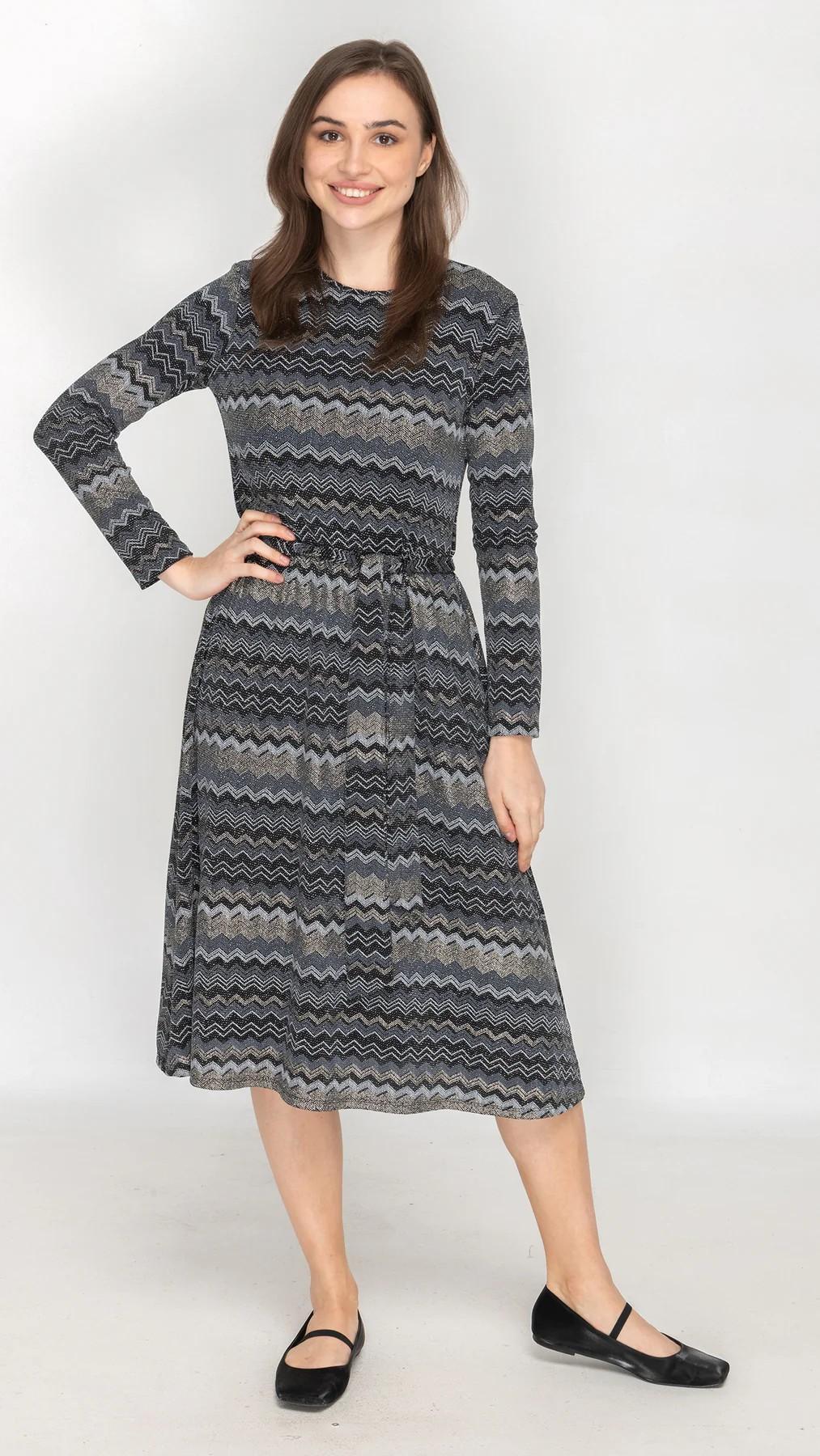 A-Line Dress - Metallic Product Image
