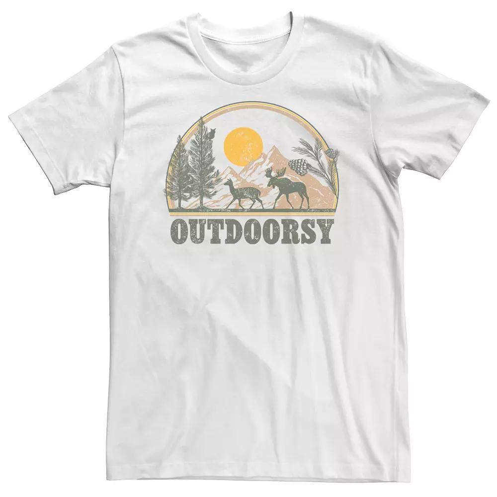 Big & Tall Trendy Outdoorsy Landscape Graphic Tee, Mens Product Image