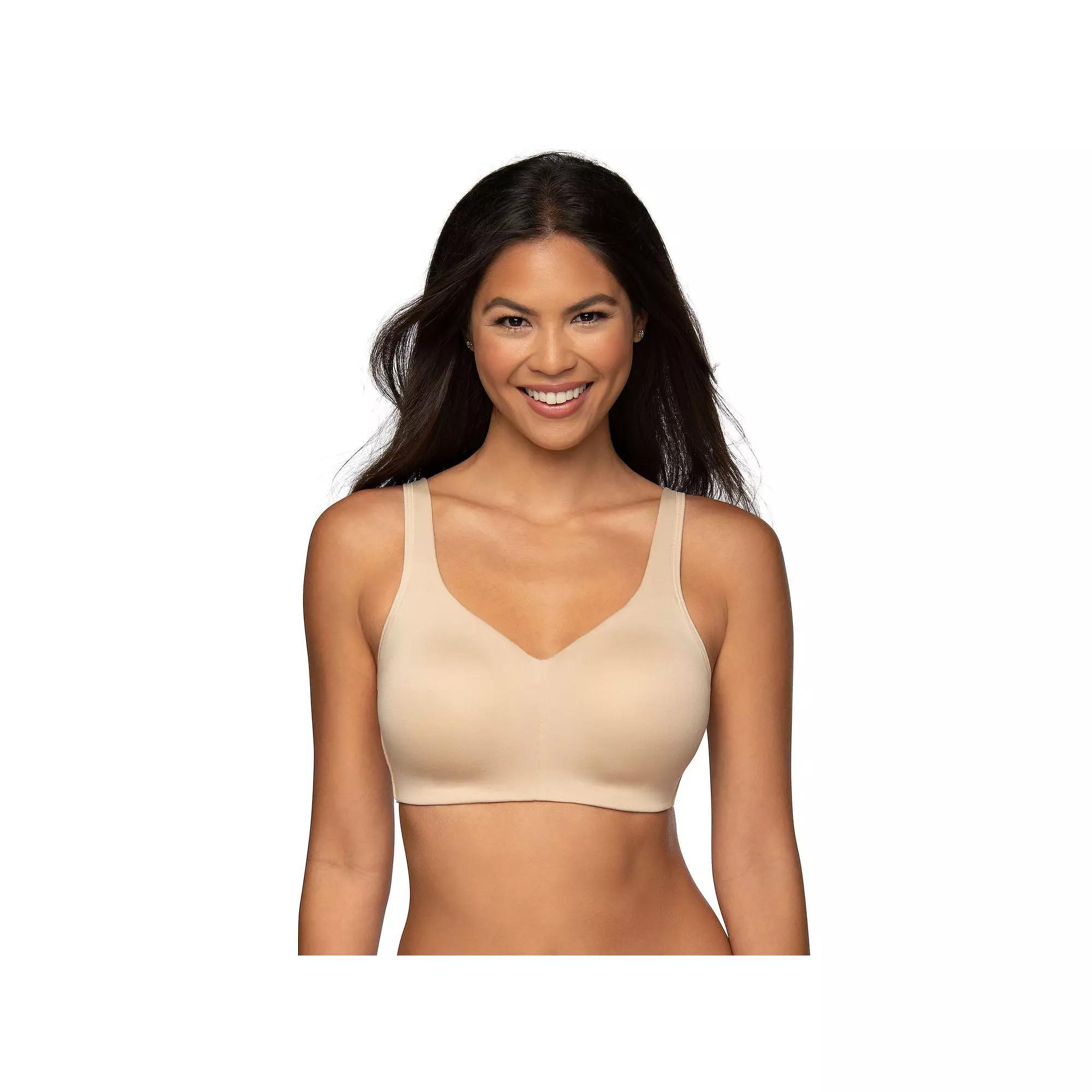 Vanity Fair Lingerie Beyond Comfort Simple Sizing Wireless Bra 72204, Womens Black Black Product Image