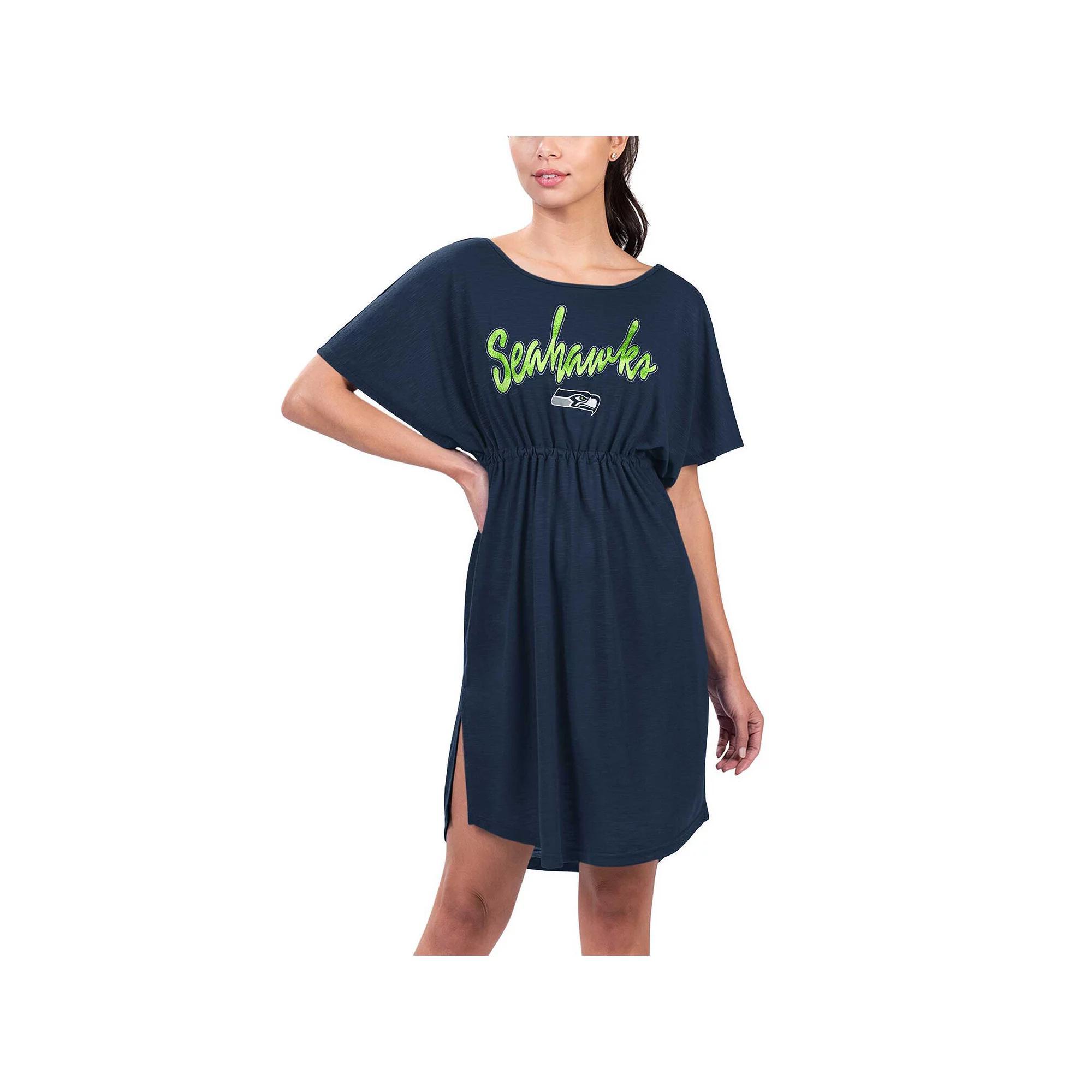 Women's G-III 4Her by Carl Banks Navy Dallas Cowboys Versus Swim Cover-Up, Size: 2XL, Blue Product Image