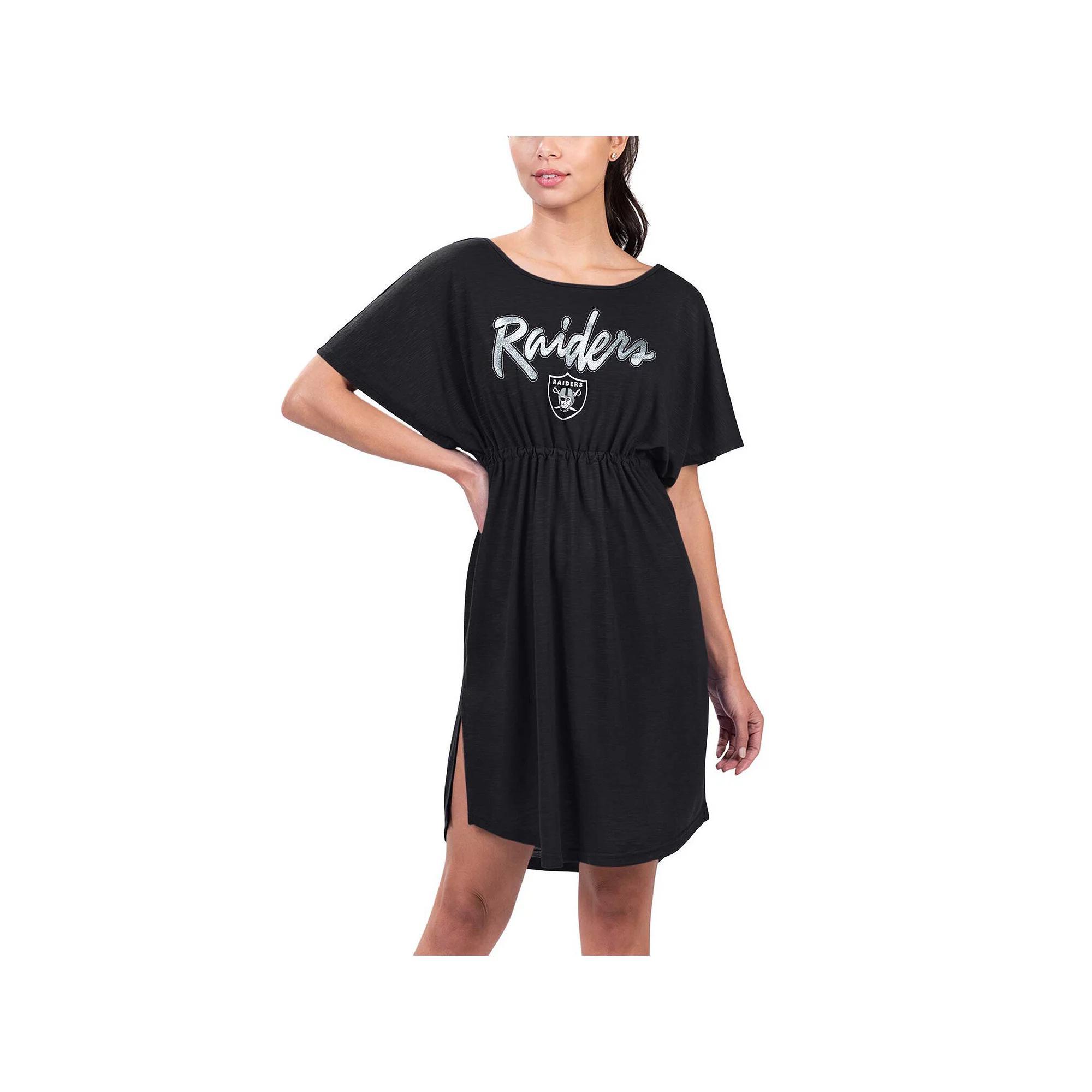 Women's G-III 4Her by Carl Banks Black Jacksonville Jaguars Versus Swim Cover-Up, Size: Medium Product Image