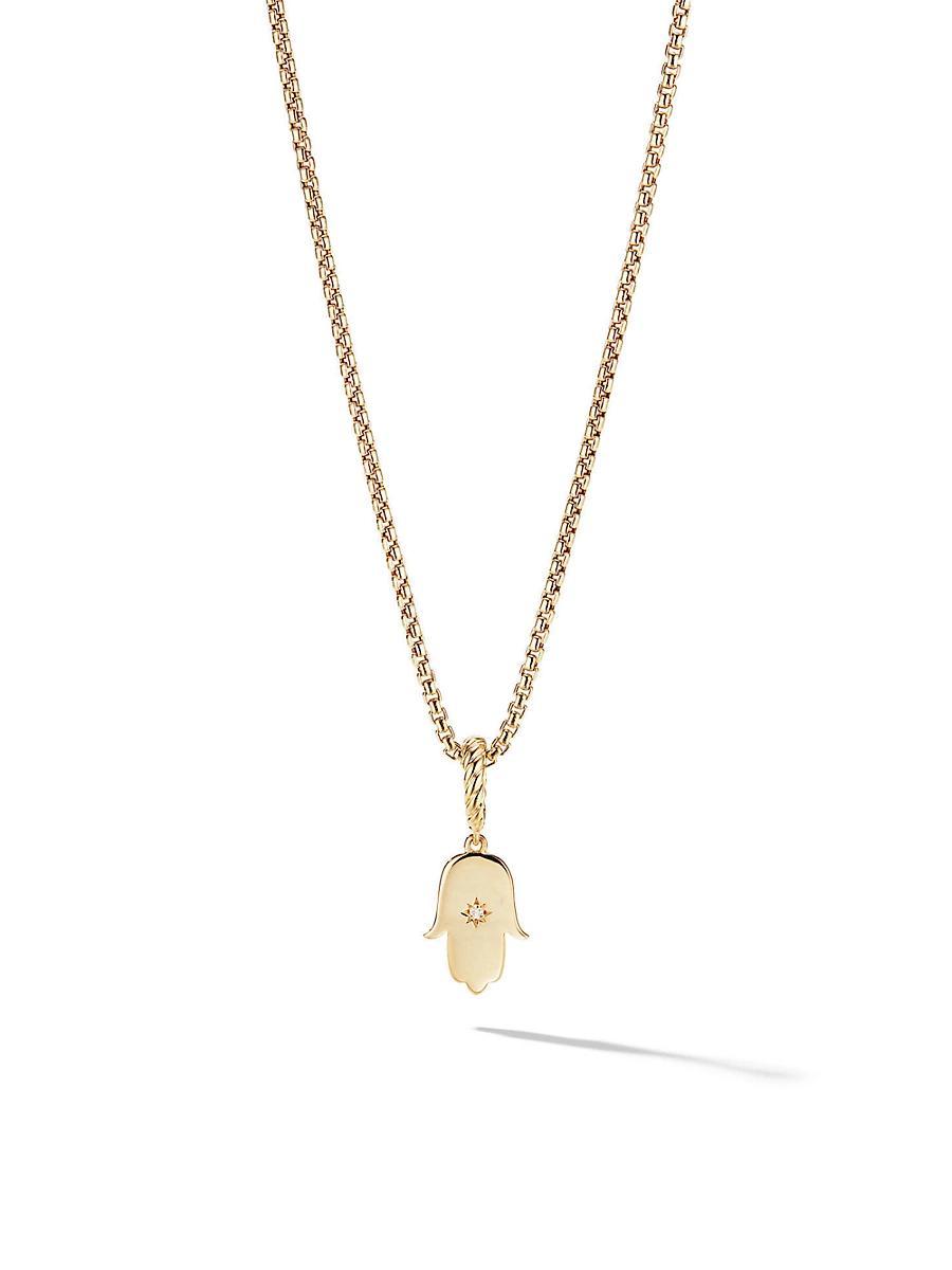 David Yurman Hamsa Amulet with Diamonds in 18K Gold Product Image
