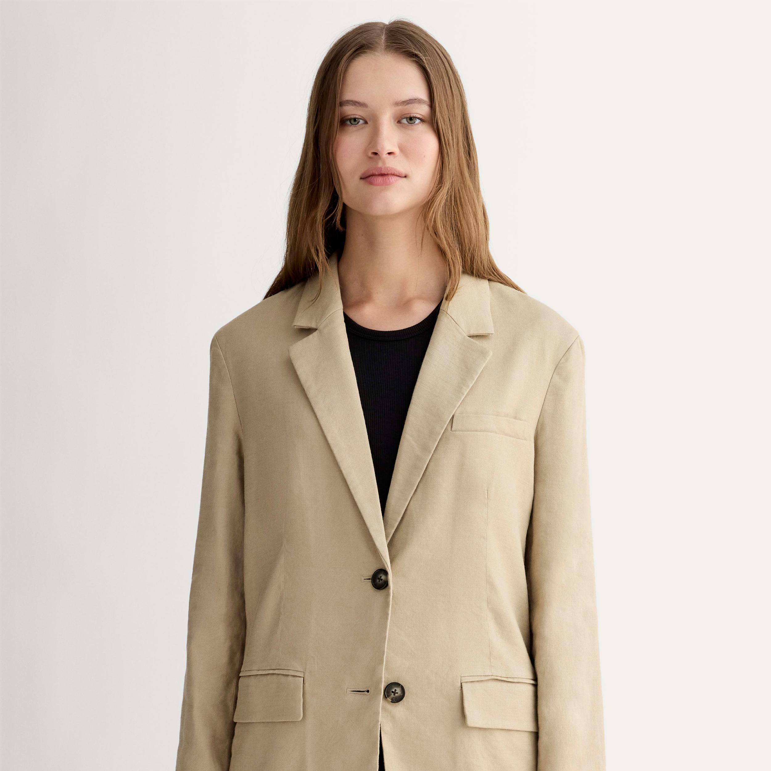 The Oversized Blazer in Stretch Linen Product Image