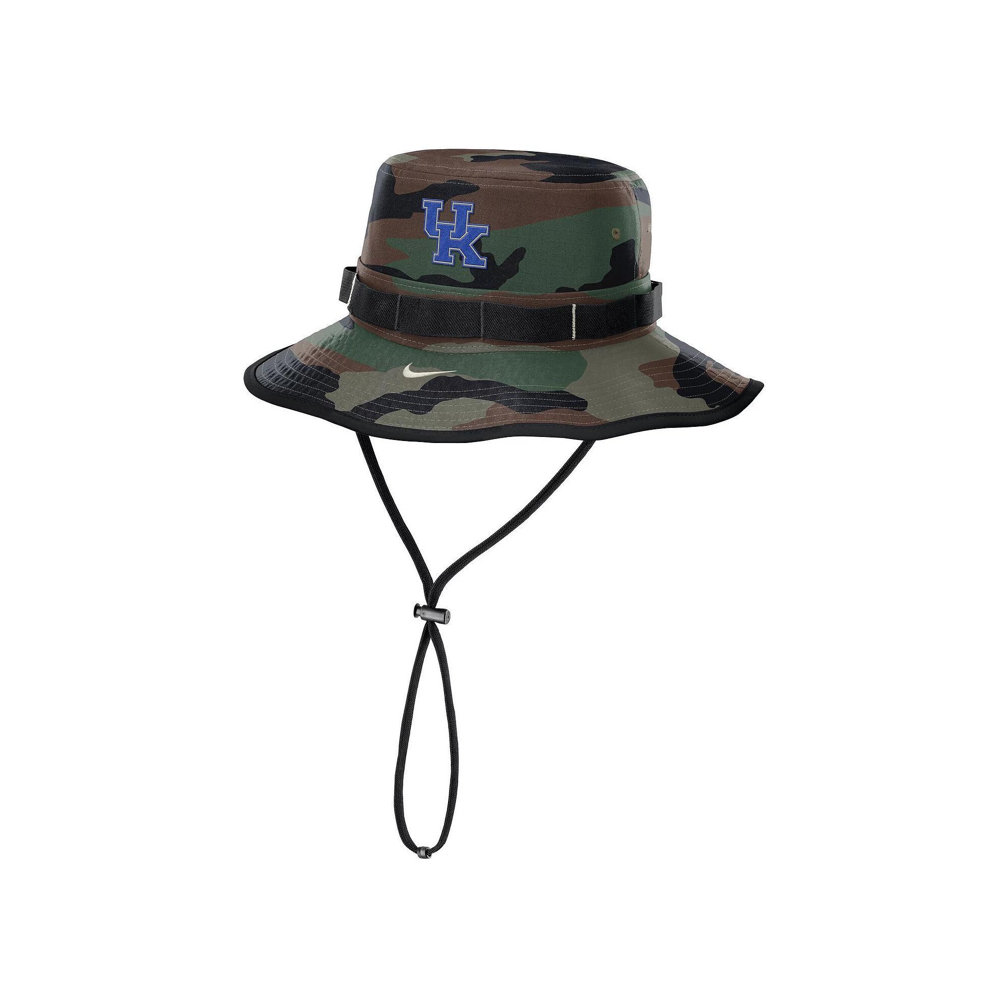 Men's Nike Camo West Virginia Mountaineers 2024 Military Appreciation Apex Bucket Hat, Size: Large, Green Product Image