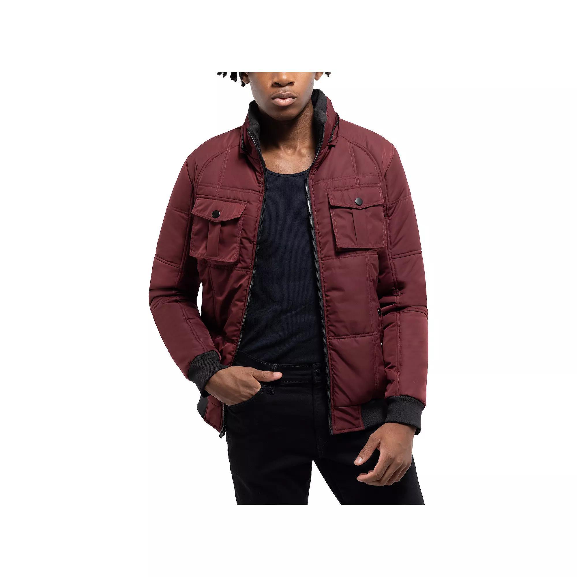 Men's Xray Hooded Puffer Jacket, Size: Small, Red Product Image