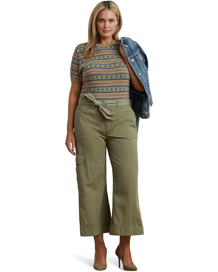 Plus Size Topaz-Wide Leg Pant W/Porkchop Pockets Product Image