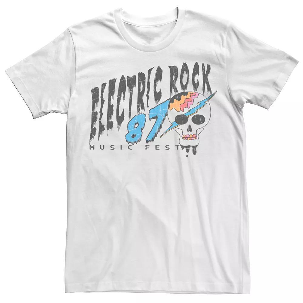 Men's Electric Rock 87 Music Fest Tee, Size: XL, White Product Image