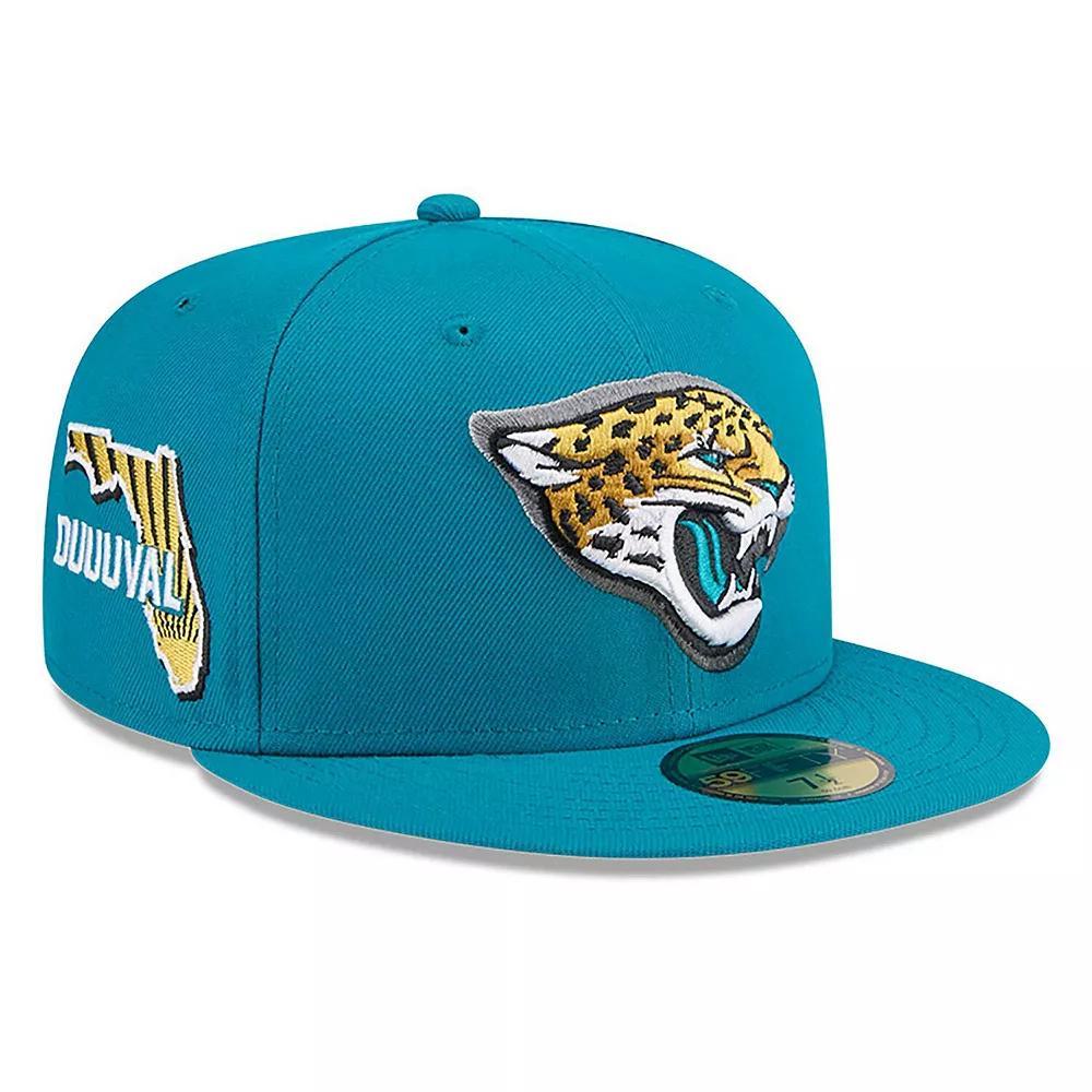 Men's New Era  Teal Jacksonville Jaguars 2024 NFL Draft 59FIFTY Fitted Hat, Size: 7 3/8, Blue Product Image