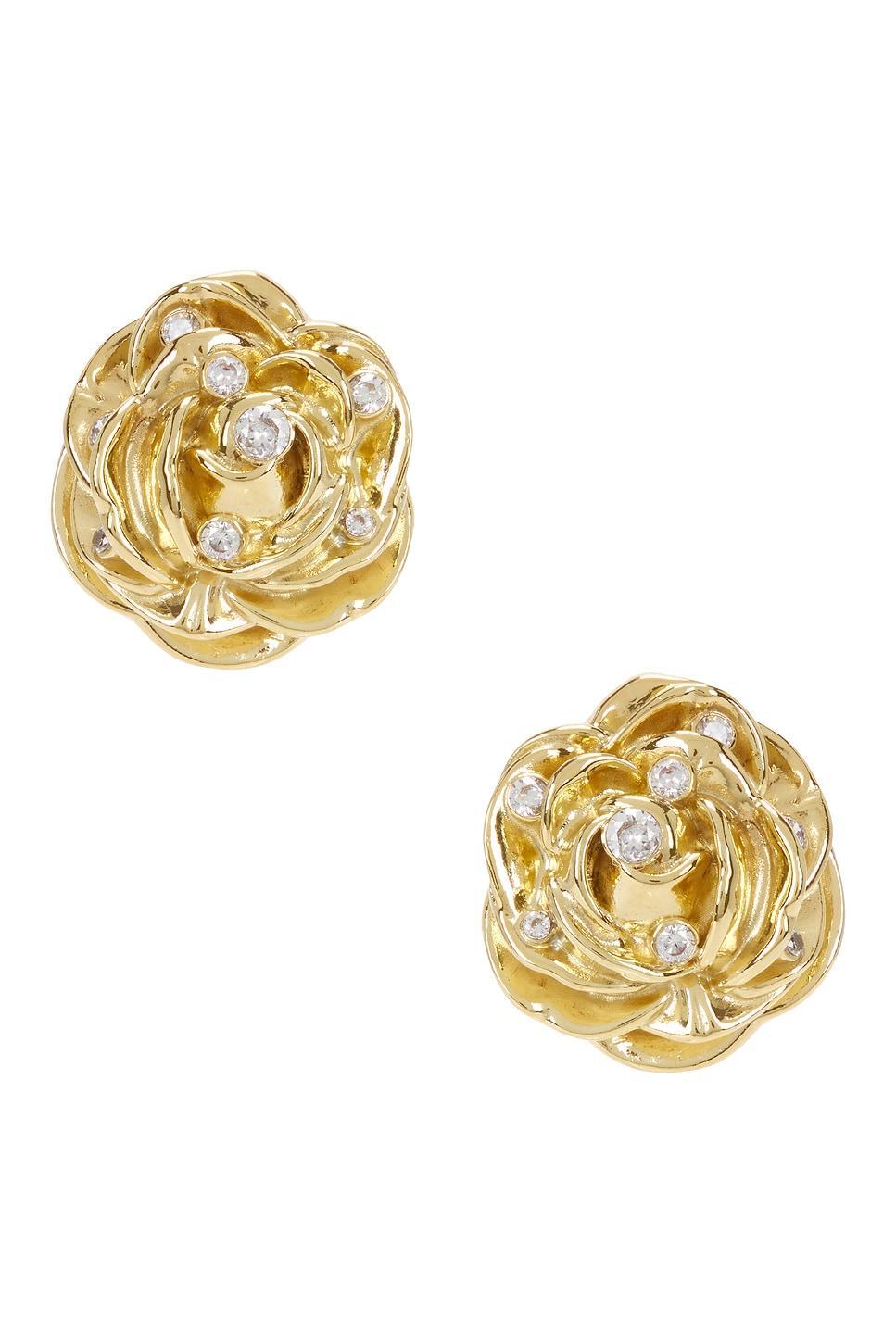 MAGDA BUTRYM Rose Earrings In Gold Product Image