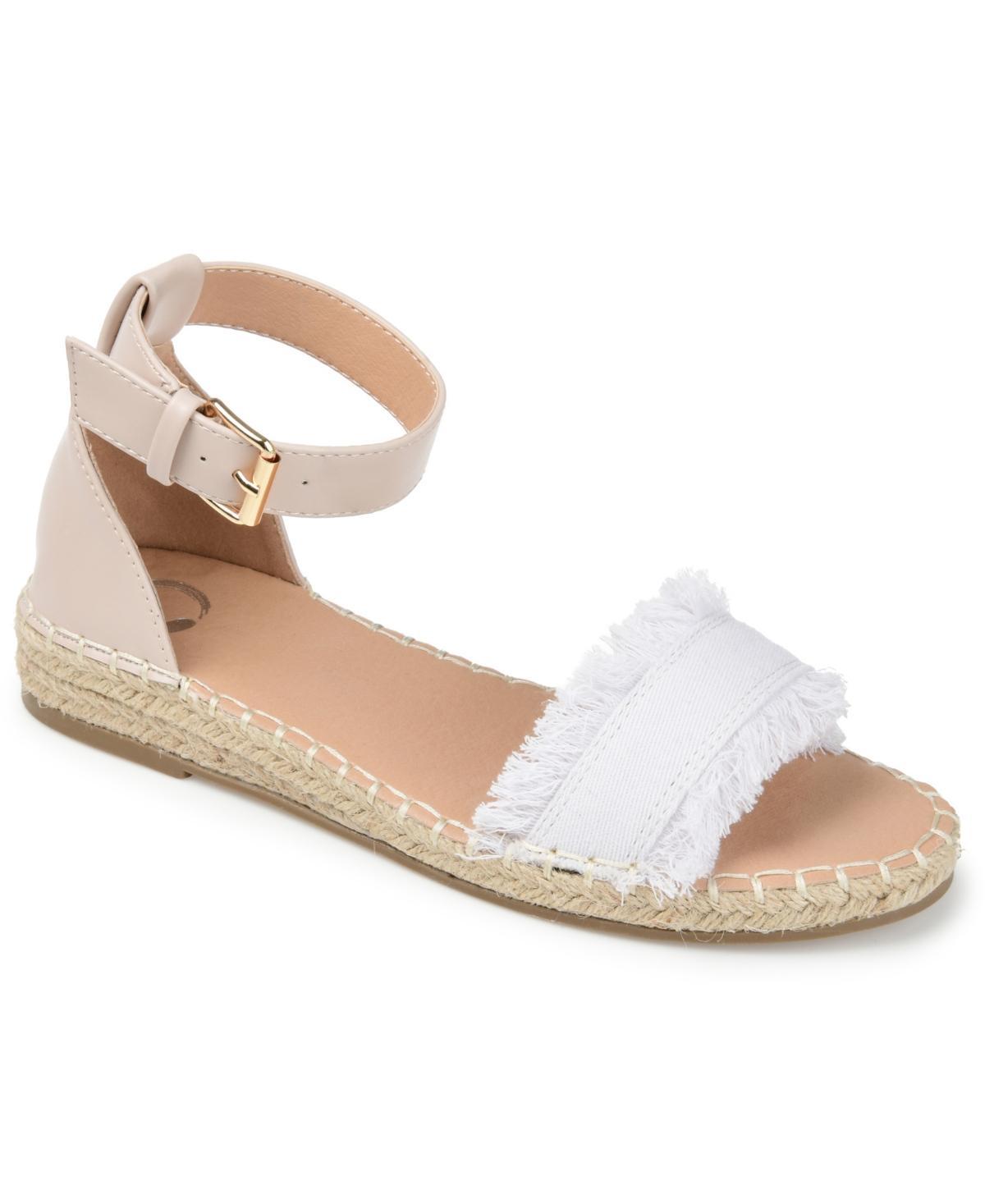 Journee Tristeen Women's Espadrille Sandals, Size: 8.5, White Product Image