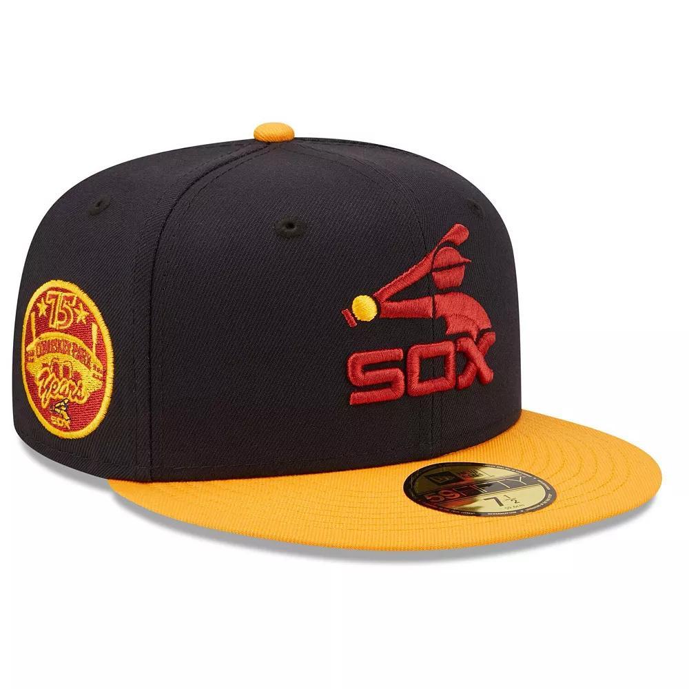 Men's New Era Navy/Gold Chicago White Sox Primary Logo 59FIFTY Fitted Hat, Size: 8, Blue Product Image