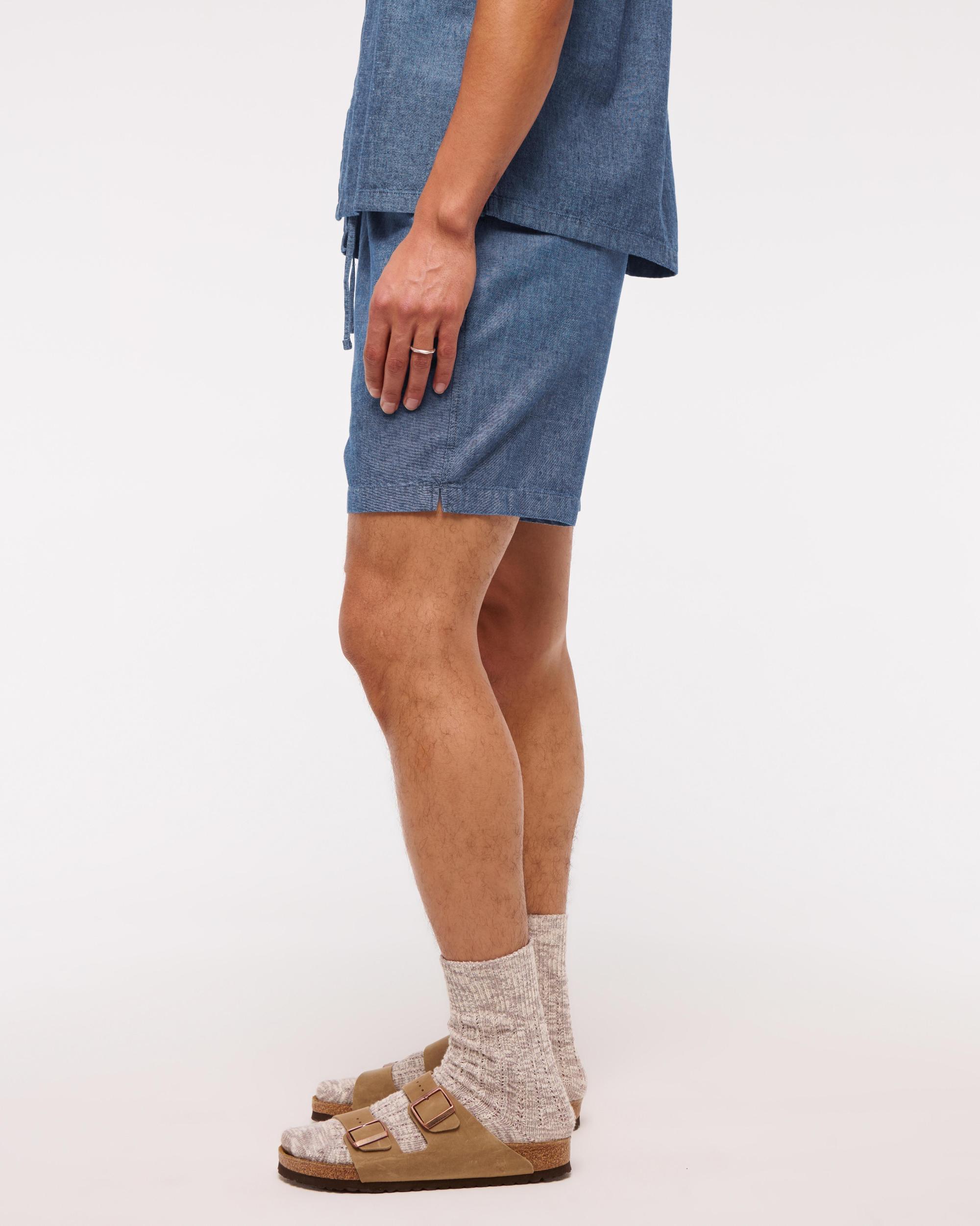 Cotton Texture Pull-On Short Product Image