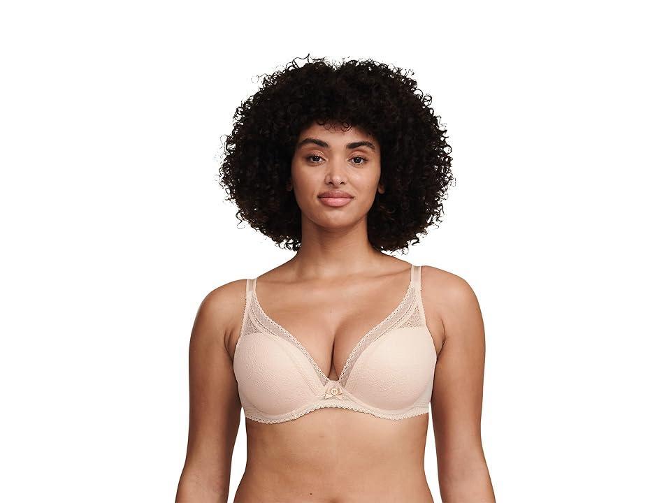 Festivite Lace Plunge Bra, Bright Pink Product Image