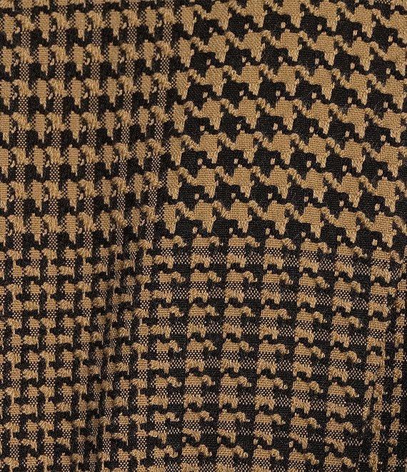 Antonio Melani Eloise Houndstooth Crew Neck Sleeveless A-Line Mini Dress Product Image