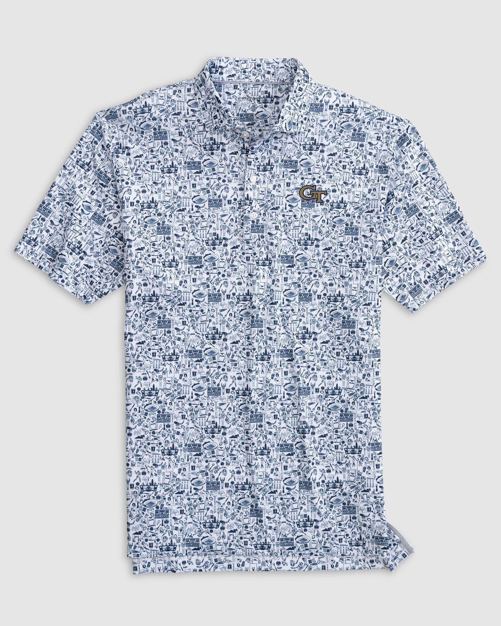 Georgia Tech Tailgater 2.0 Printed Jersey Performance Polo Product Image