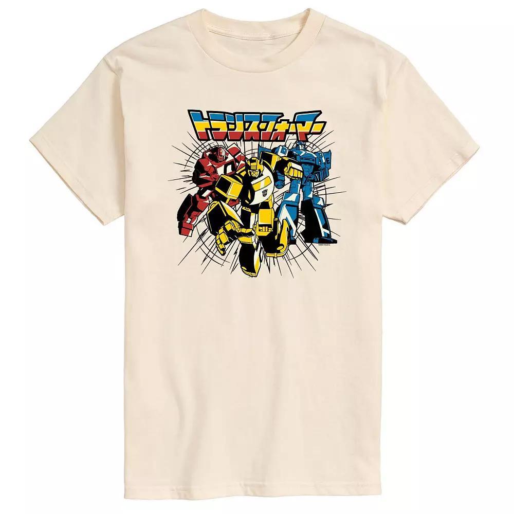 Mens Transformers Transformers Noir Group Graphic Tee Grey Gray Product Image