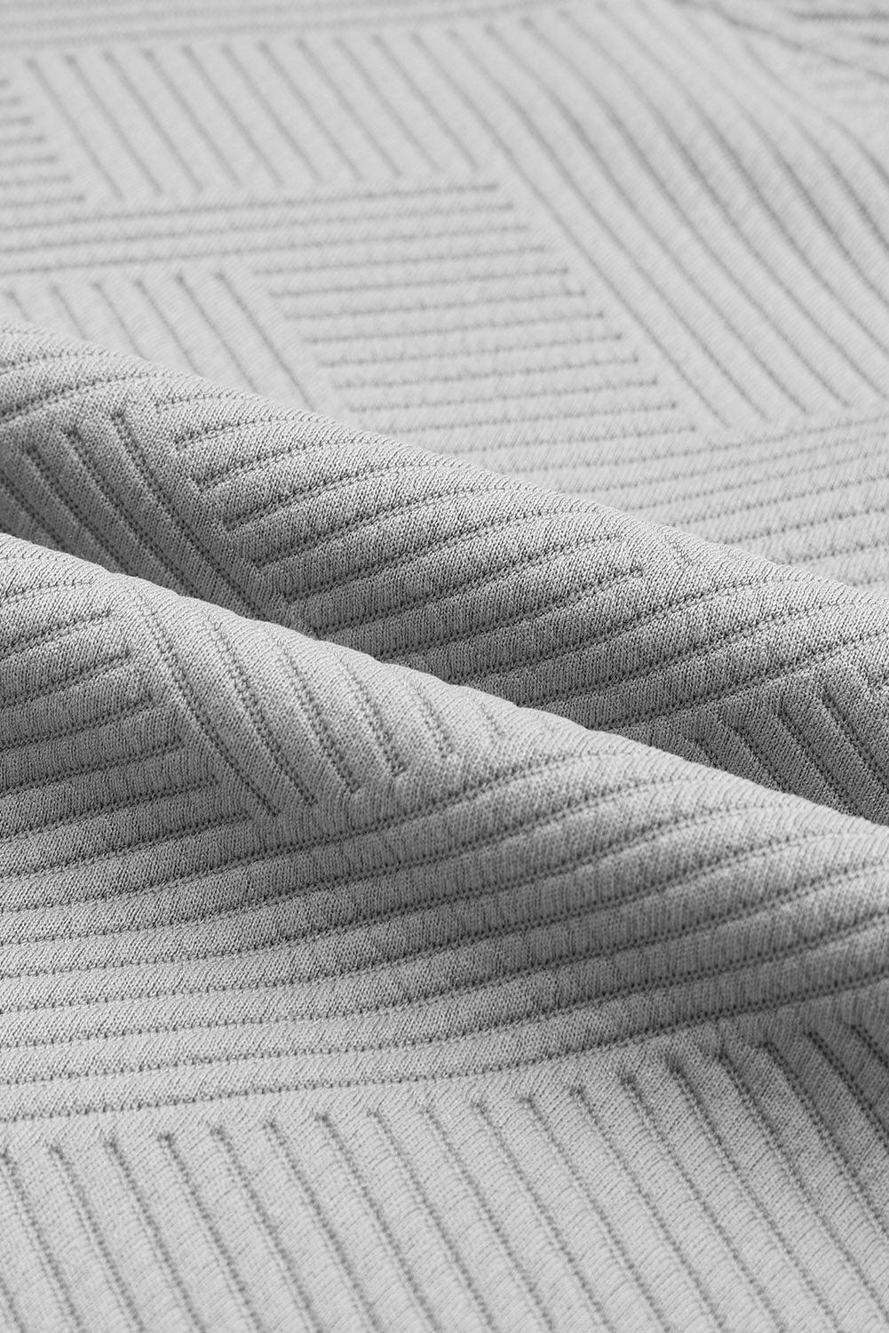 Textured Long Sleeve Top + Shorts Set Product Image