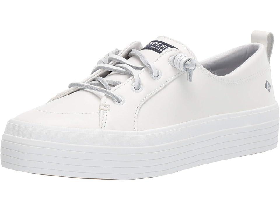 Sperry Womens Crest Vibe Leather Platform Sneakers Product Image