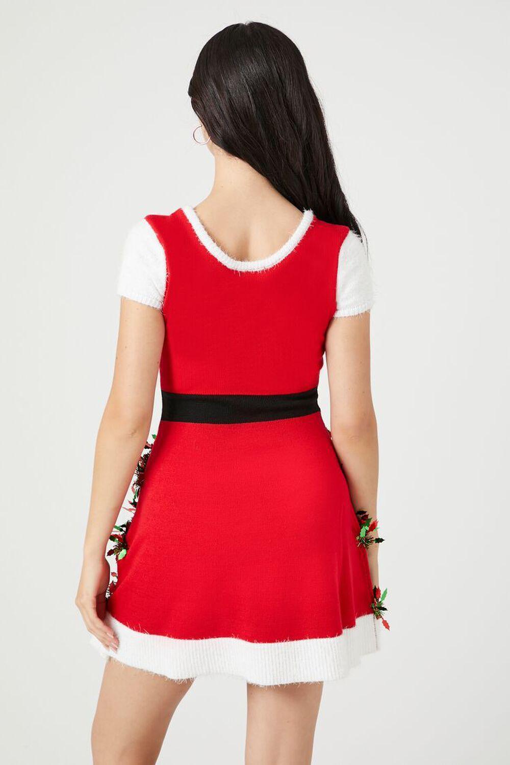 Tinsel Garland Santa Mini Dress | Forever 21 Product Image