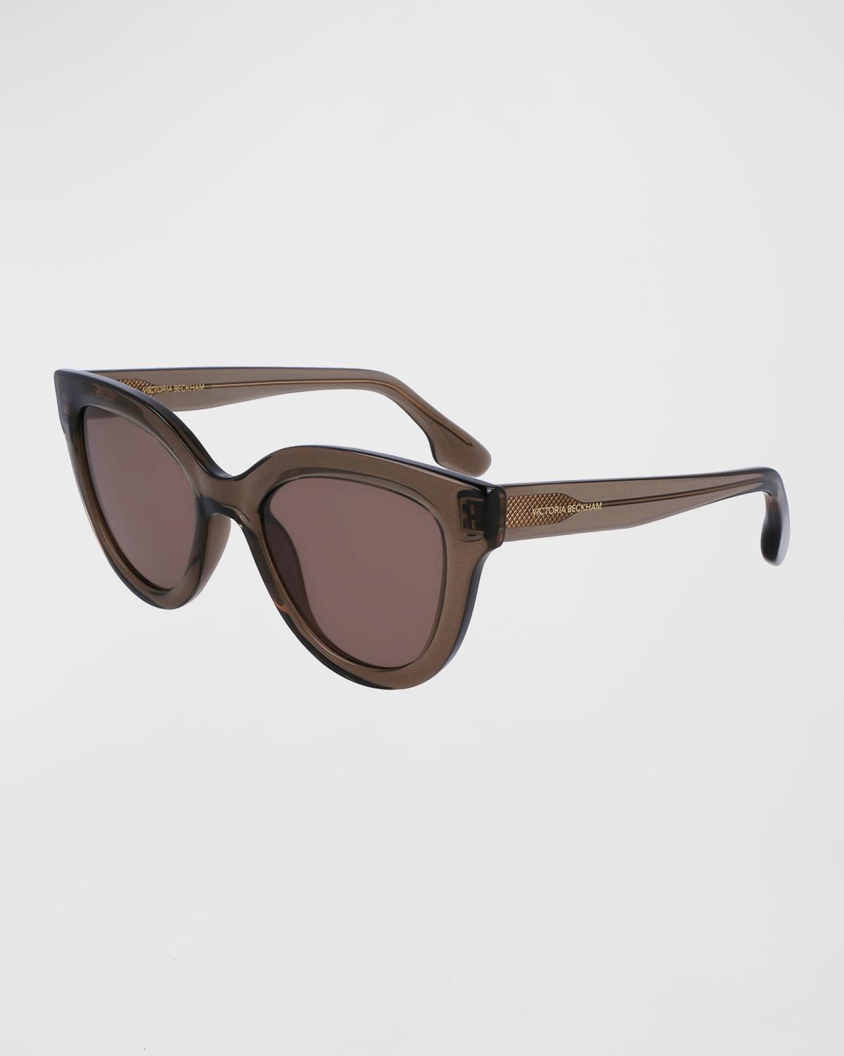 Monochrome Acetate Cat-Eye Sunglasses Product Image