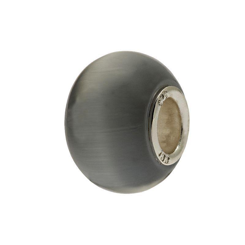 Individuality Beads Sterling Silver Glass Bead, Womens, Gray Product Image