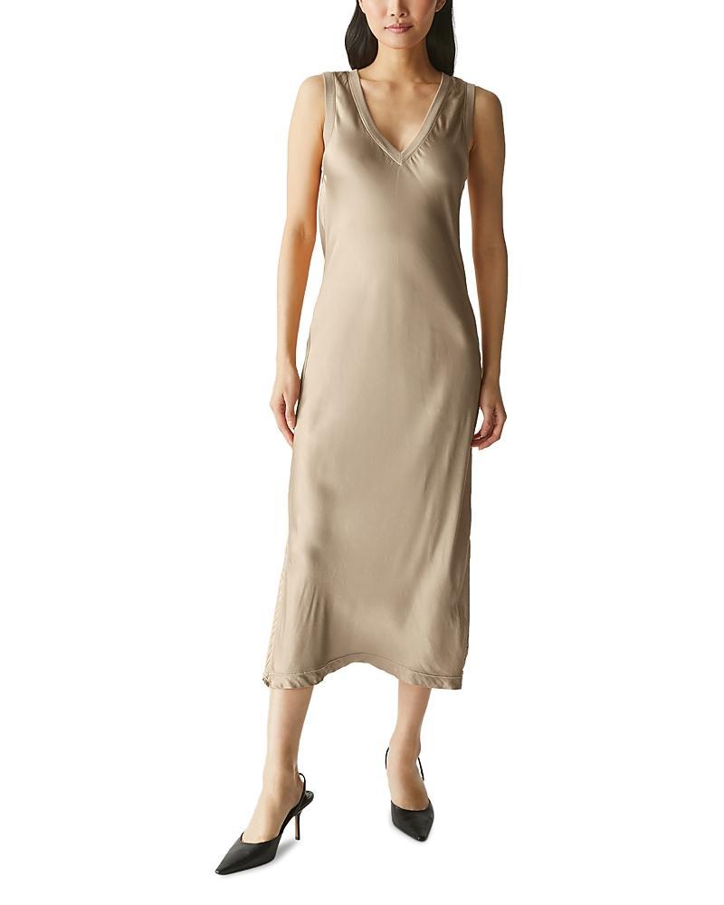 Michael Stars Randi V-Neck Midi (Nocturnal) Women's Dress Product Image