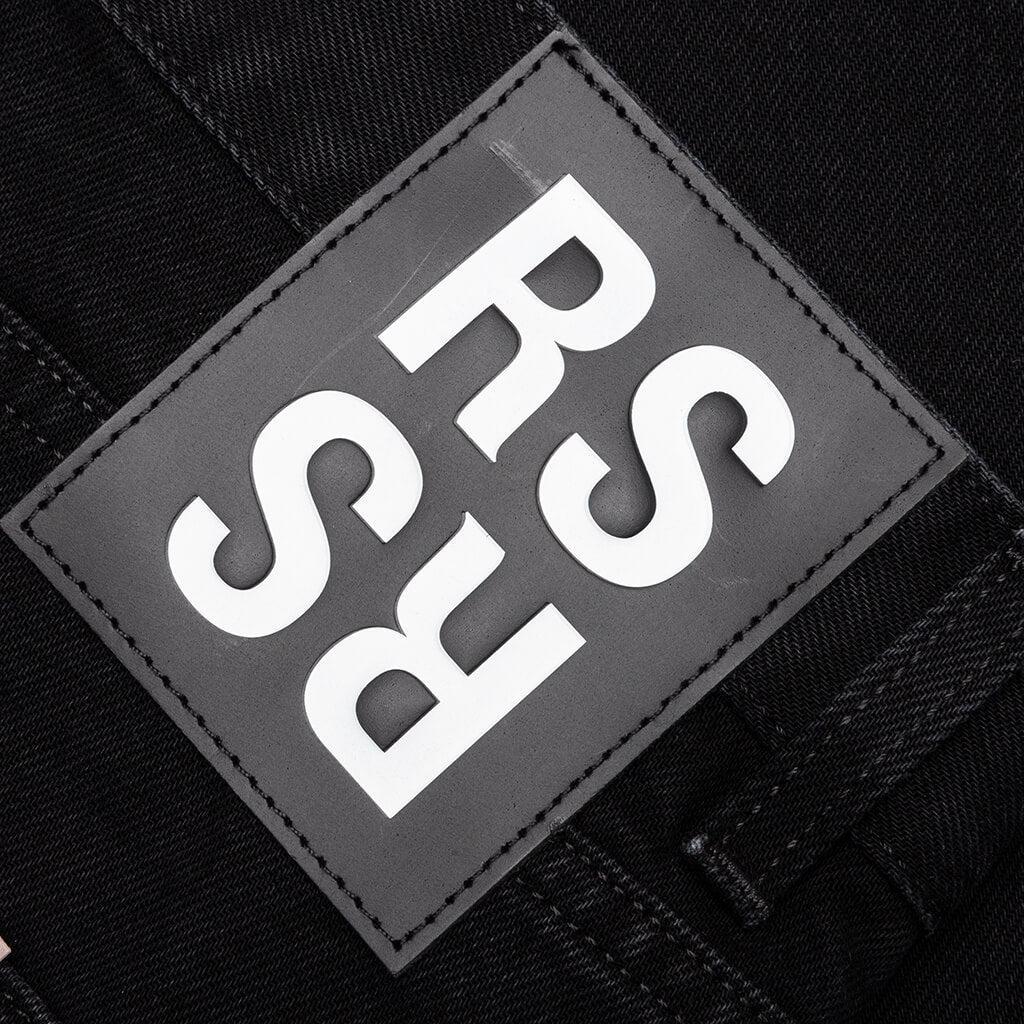Slim Fit Denim Pant w/Picture Patch - Black Male Product Image