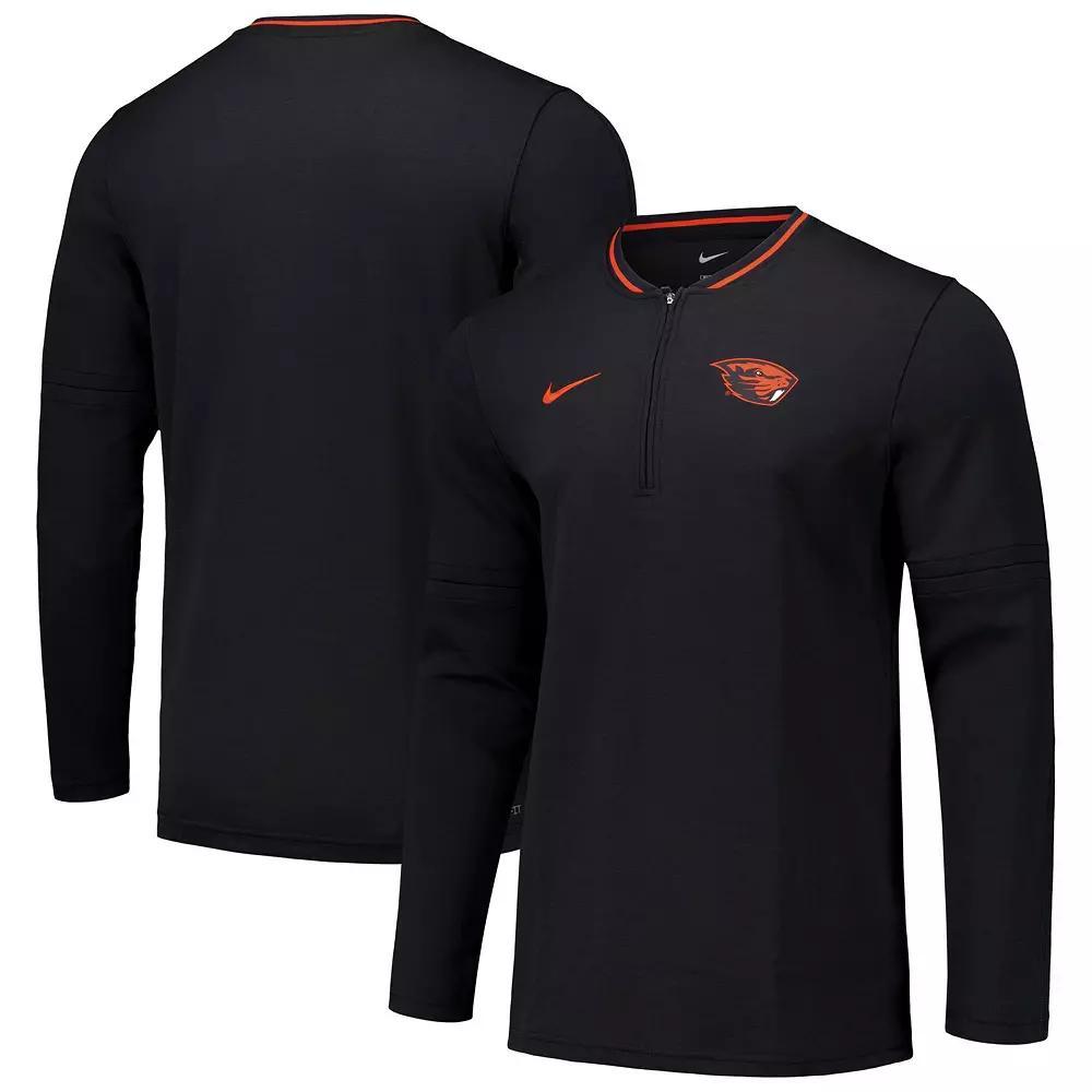 Men's Nike Black Oregon State Beavers Coaches Quarter-Zip Jacket, Size: Medium Product Image