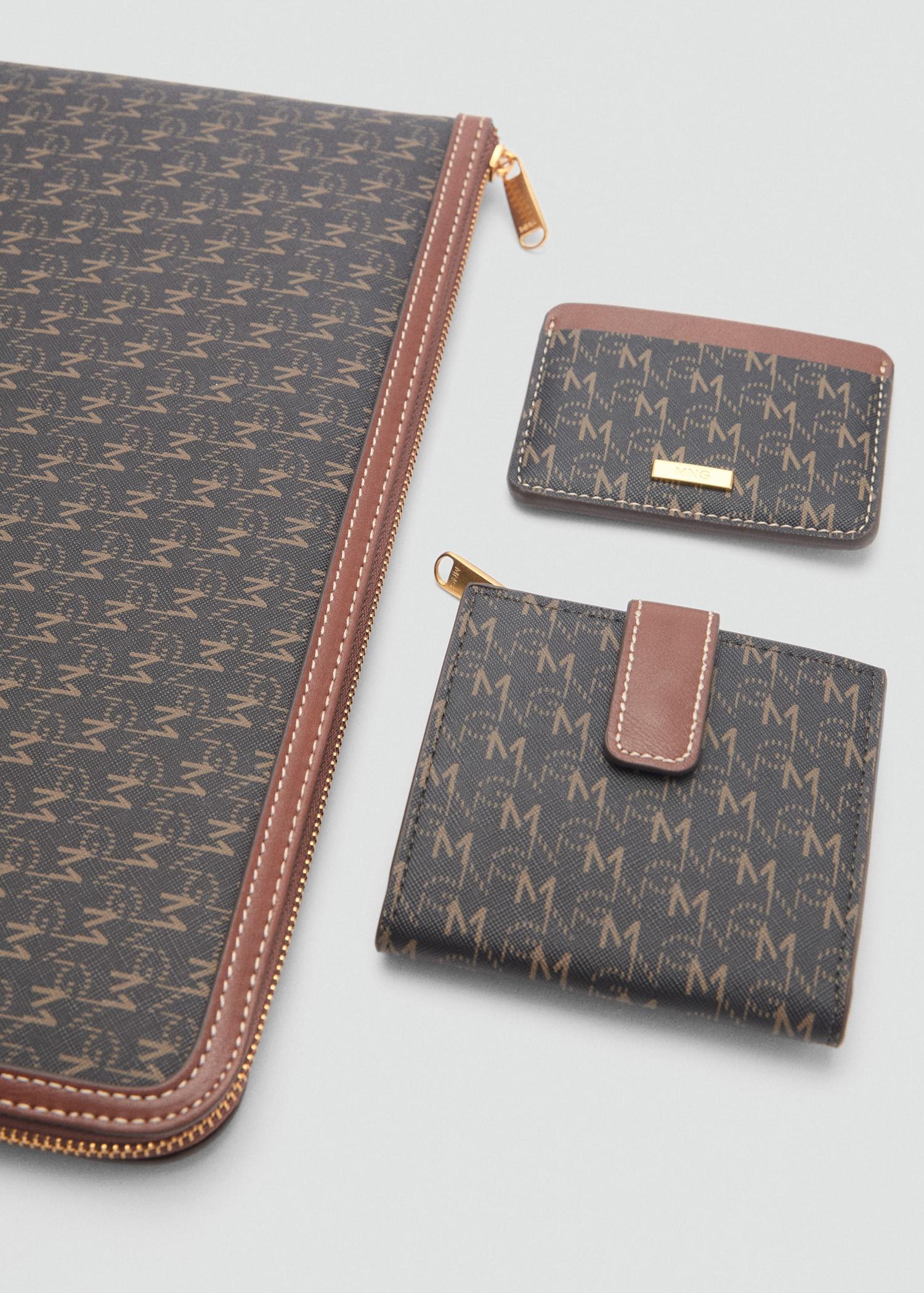 Card holder with printed logo - Women | MANGO USA Product Image