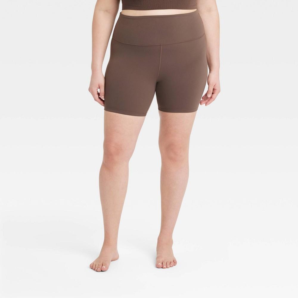 Womens Everyday Soft Ultra High-Rise Bike Shorts 6 - All In Motion Black XL: Moisture Wicking, Quick Drying Product Image