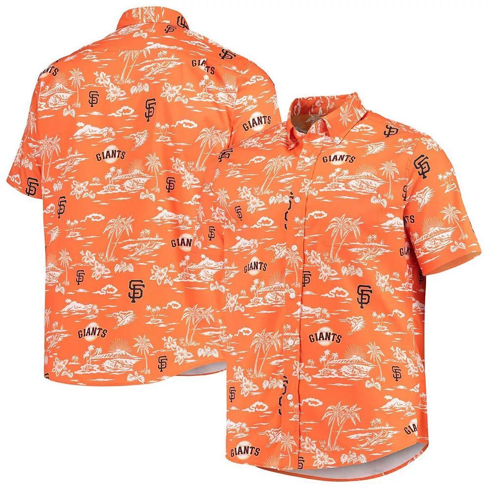 Men's Reyn Spooner Orange San Francisco Giants Kekai Button-Down Shirt, Size: 2XL Product Image