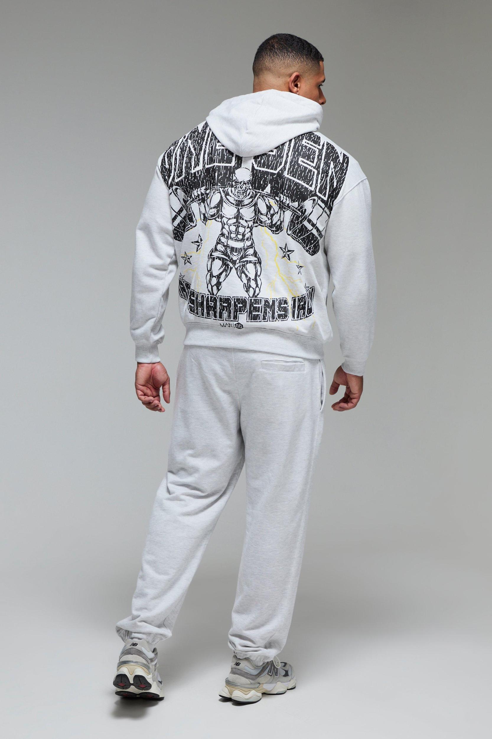 Man Active X OG Workout Oversized Hoodie | boohooMAN USA Product Image