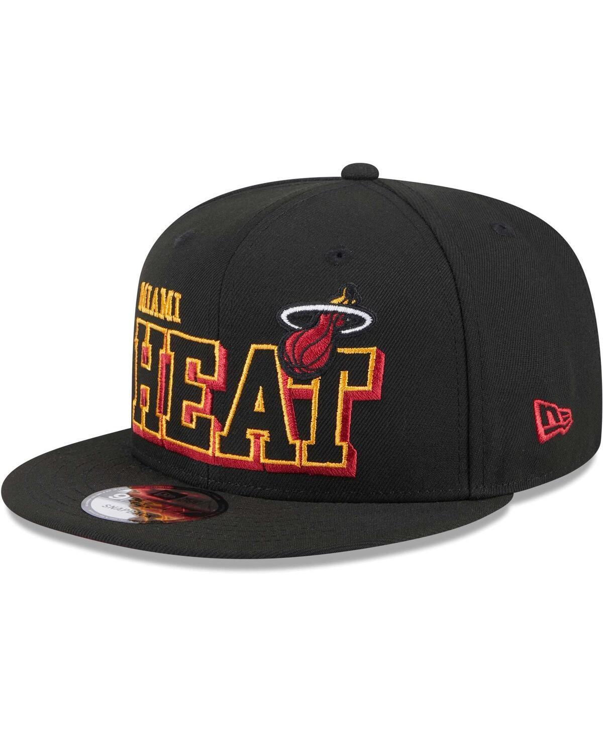 Men's New Era Black Miami Heat Gameday 59FIFTY Snapback Hat Product Image