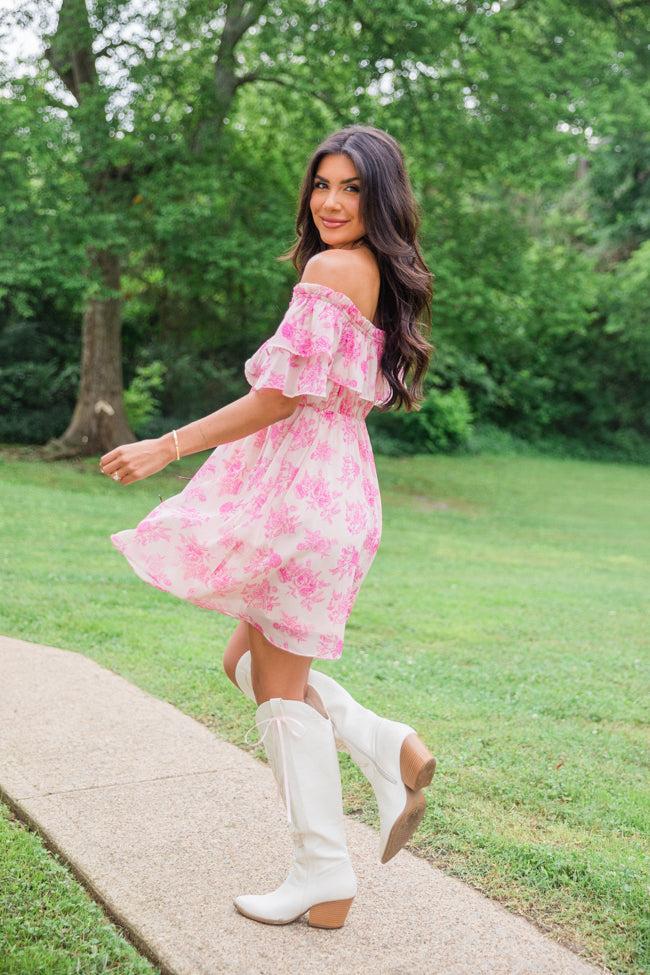 Just A Memory In Floral Fantasy Mini Dress FINAL SALE Product Image