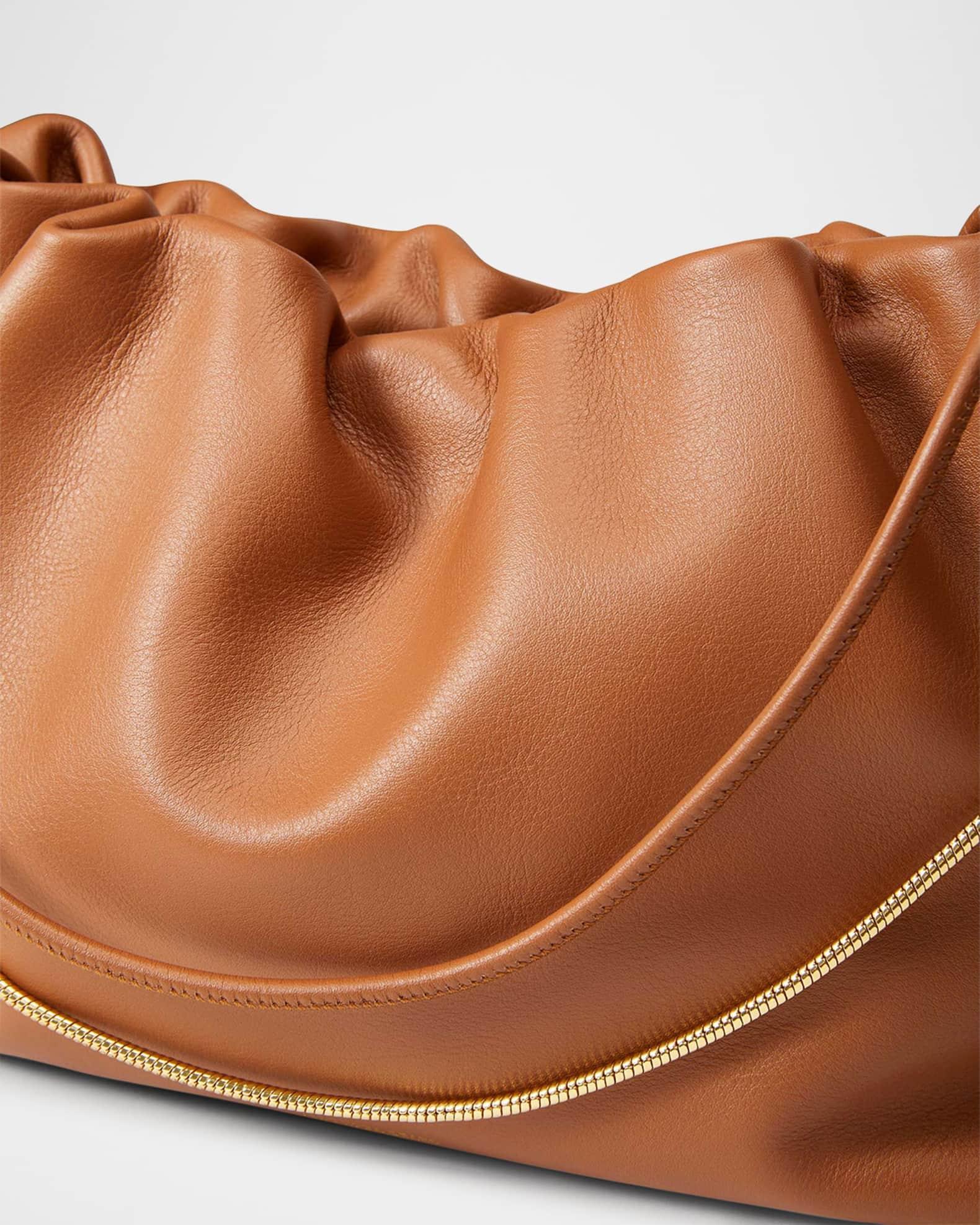 Stash Ruched Leather Shoulder Bag Product Image