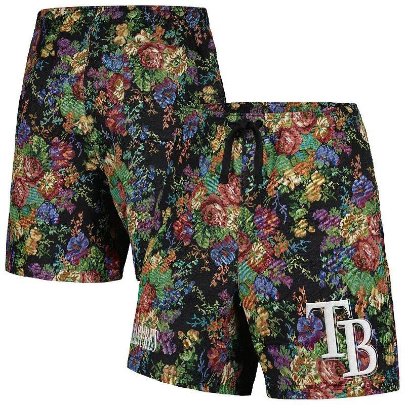 Men's PLEASURES  Black Boston Red Sox Floral Shorts, Size: 2XL Product Image