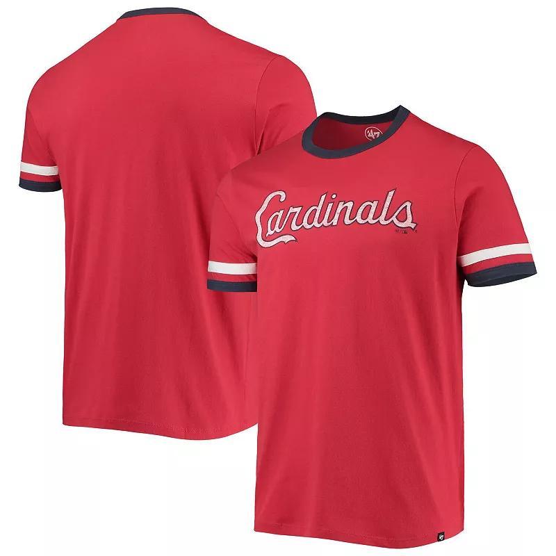 Men's '47 Red St. Louis Cardinals Team Name T-Shirt, Size: 2XL Product Image